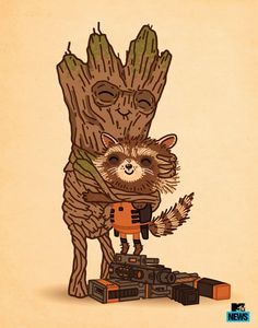 Tree Hugs Felpa Pullover Guardians Fun Groot BABY Tree root of the Galaxy