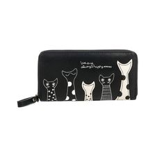 Cute Cat Head Custom Zip Handbag Coin Purse Change Cash Wallet
