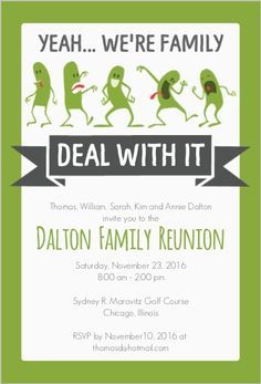 family reunion invitation template