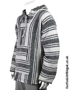 FAIR TRADE HIPPY BIKER FESTIVAL HIPPIE ETHNIC BOHO JERGA BAJA HOODY M,L,XL /& XXL