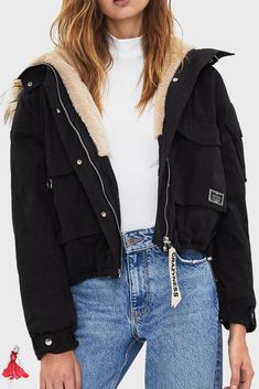 Le Ragazze Di Lana Cappotto in Finta Pelliccia Parka con cappuccio età 7 8 9 10 11 12 13 Nero