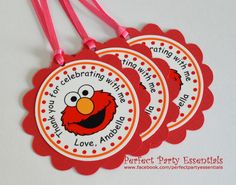 16 Best Party Images On Pinterest Elmo Birthday Banners Favor Tags Elmo Birthday By Partiesbyadriana On Etsy