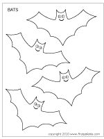 Bat Template Free Printable Bats To Color And Use For Crafts Other Activities