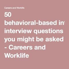 behavioral interview answers