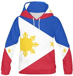 X-Peach Philippines Flag Mens Full-Zip Fleece Hoodie Novelty Hooded Sweatshirt Jacket Pocket