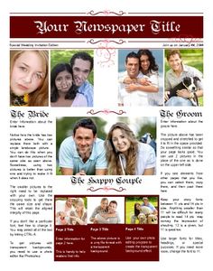 29 best wedding engagement newspaper templates images wedding wedding announcement template newspaper