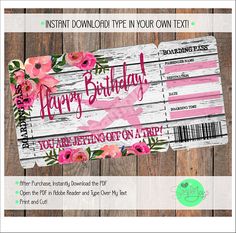 printable ticket to hawaii boarding pass customizable template
