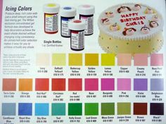wilton food coloring chart | have fondant already colored you can ... wilton food coloring chart | have fondant already colored you can ...