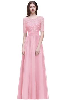 Grau Spitze Chiffon Mutter der Braut Kleider Partykleid Gast Voll Länge Kleid