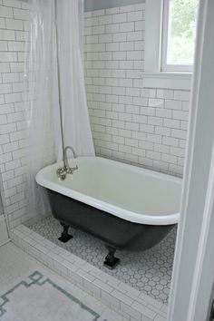 My one-day dream is to have a clawfoot tub. This shower enclosure ... My one-day dream is to have a clawfoot tub. This shower enclosure ...