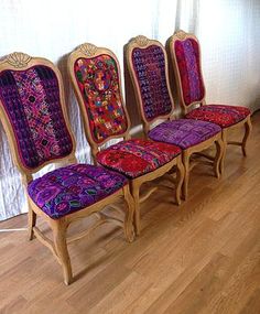 71 Best Mexican Chairs Images On Pinterest In 2018 Folk Project Features Chairs Using Mexican Textiles And Huipil Furniture