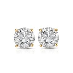 14k White Gold Plated Over Birthstone Heart Screw Back Stud Earrings For Women Girls Silver Dew 5mm 14k Yellow Gold Plated