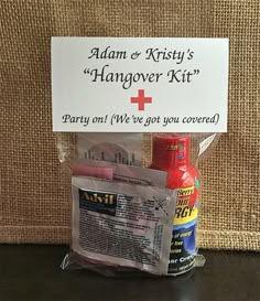 Now Trending Weddings Bachelorette Parties And Wedding Hangover Kit Bag Toppers 4 X 2 Folded Wedding Bachelorette Party