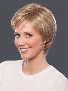 DOLL WIG Size 15 Blonde BETH STYLE Short Wavy Side Part BOY or GIRL Med