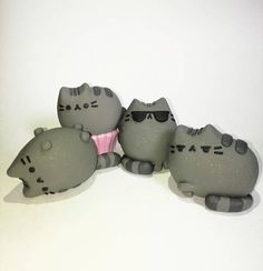 Mira Este Articulo En Mi Tienda De Etsy Es Listing 528010861 Figura Pusheen Magdalena Rosa Cupcake