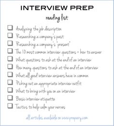 interview prep questions