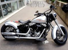 Harley-Davidson Autocollant BS long orange//blanc//noir Extra Petit