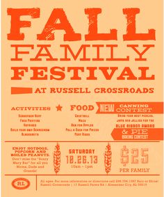 fall festival flier