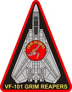US Navy F14 TOMCAT VF-101 Fear The Reaper T-Shirt Imprimé