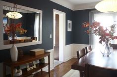 11 Amazing Dark Blue Dining Room Images Living Lunch Paint Color Portfolio Dark Blue Dining Rooms