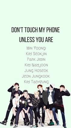 Bts Don T Touch My Phone Wallpaper Tech Stuff