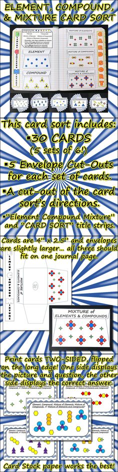 17 best Elements Compounds and Mixtures images on Pinterest