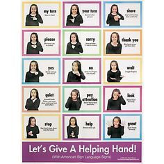 free printable functional sign language for the childcare setting printable sign language chart