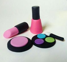 Edible Makeup Cake Toppers How To Make Cosmetics By Edible Makeup Cake Toppers How To Make Cosmetics By Pink Fondant Accessories Pinterest Cakes Cosmeticakeup
