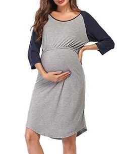 Forthery Maternity Dress,Hot Sales Sleeveless Striped Print Breastfeeding Sundress Pregnancy Summer Dress