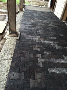 Brava Outdoor Interlocking Rubber Pavers Patio Tiles Le Barn Rubber Paver Walk Constructed By Dyer Construction Bourbon County Ky