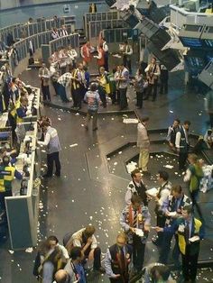 Options pit trading floor