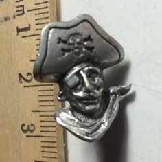 Small Pewter Bat Square Tie Clip