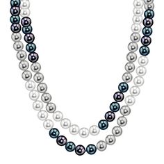 AAA 8-9 mm Naturel Blanc Baroque cultured pearls Necklace 36/"