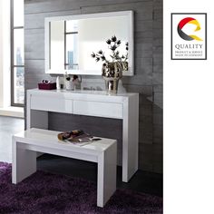 29 Best Drawer Dressing Table Images Bedrooms Drawers Guest Room Will Look Nice Once Wall Is Painted Fino By Germania Modern High Gloss White Console Table Opt Stool And Mirror