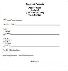 8 Notes template ideas | notes template, doctors note template, dr note ...