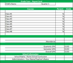 26 Homeschool grade cards ideas | homeschool, report card, report card ...