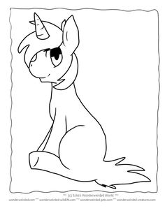 Unicorn Coloring Page For Kids Echos Free Pictures Original Drawings Of Cute Unicorns Chico And Realistic