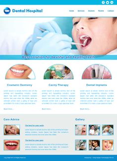 dentistry website template