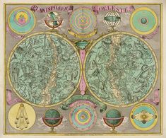 Antique ZODIAC Art Print OPHIUCHUS and SERPENT V Professional Reproduction
