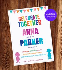 joint birthday invitation joint birthday door anietillustration