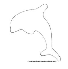dolphin template abc animal crafts pinterest template ocean