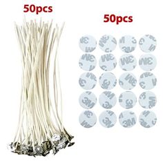 dailymall 400 Pieces Metal Candle Wick Sustainers Tabs Base Candle Making Accessories