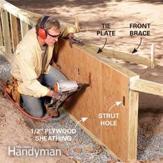 How to Build a Retaining Wall (pressure treated wood)