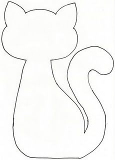 cat template for sharpie mug project