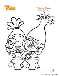 Dj Suki Poppy Trolls Coloring Pages Printable And Book To Print For Free Find More Online Kids Adults Of