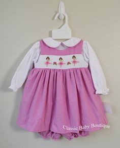 NWT Petit Ami White Smocked Daygown 2pc Preemie Baptism Christening Dress Girls