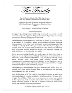 91 best the family proclaimation images on pinterest in 2018 lds