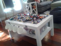 Lego Table Using Ikea S Trofast System Boys Room Pinterest Diy Lack Table Hack Kids Google Search