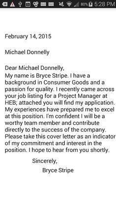 funny server cover letters google search