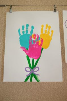 Cute handprint flower bouquet that's the perfect spring craft for toddlers and preschoolers. Description from pinterest.com. I searched for this on bing.com/images